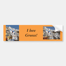 Santorini, Grèce Adhésifs Pour Voiture