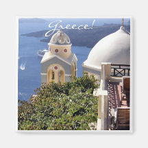 Santorini, Grèce Aimants Pour Réfrigérateur