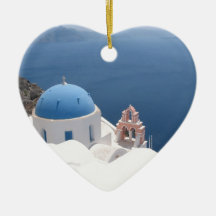 Santorini Grèce Décoration Pour Sapin De Noël