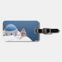 Santorini Grèce Étiquettes De Bagages