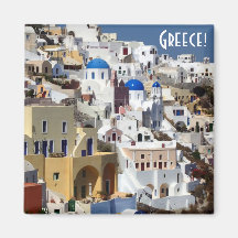 Santorini, Grèce Magnets Pour Réfrigérateur