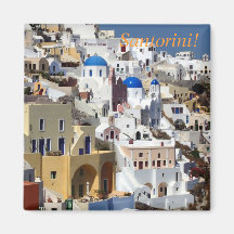 Santorini, Grèce Magnets Pour Réfrigérateur