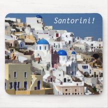 Santorini, Grèce Tapis De Souris