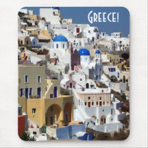 Santorini, Grèce Tapis De Souris