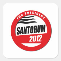 SANTORUM POUR PRÉSIDENT BUTT ADHÉSIFS