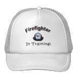 Sapeur-pompier dans la formation casquette de camionneur