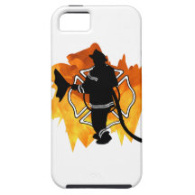 Sapeur-pompier en flammes coques iPhone 5