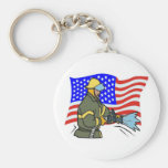 Sapeur-pompier Keychain Porte-clés