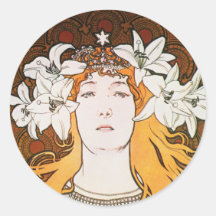 Sarah Bernhardt, Mucha Autocollants