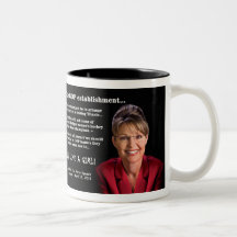 Sarah Palin - combat comme une fille Mug À Café