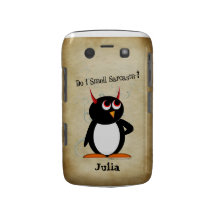 SARCASME mauvais de pingouin Coques Blackberry Bold