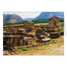 Sarcophage et tombes à la nécropole Hierapolis Carte
