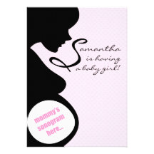 S'attendre à l'invitation de baby shower de maman