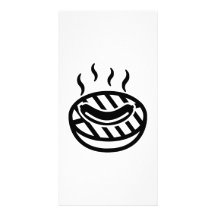 Saucisse de BBQ de gril Photocarte