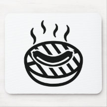 Saucisse de BBQ de gril Tapis De Souris