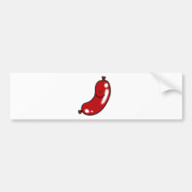 Saucisse mignonne autocollants pour voiture