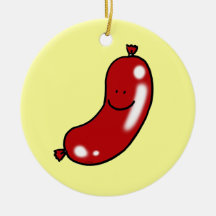 Saucisse mignonne ornements