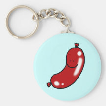 Saucisse mignonne porte-clés