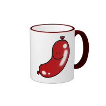 Saucisse mignonne tasse