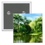 Saule par le lac badges avec agrafe