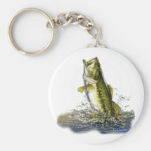 Saut de la basse de large ouverture porte-clefs