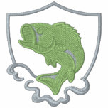 Saut de la basse polo brodé