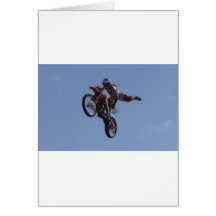 Saut de motocross cartes de vœux