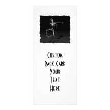 SAUT SQUELETTIQUE B&W DE JOIE DE RAYON X DOUBLE CARTES CUSTOMISÉES