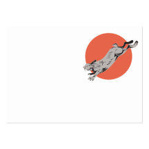 Sauter de lapin de Jack Modèles De Cartes De Visite