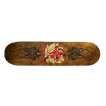 Sautez et tournez le singe de planche à roulettes