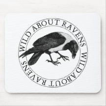 Sauvage au sujet de Ravens Tapis De Souris