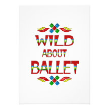 Sauvage au sujet du ballet invitation personnalisable