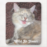 Sauvage au tapis de souris de coeur tapis de souris