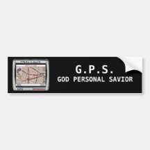 Sauveur personnel de Dieu de GPS Autocollants Pour Voiture