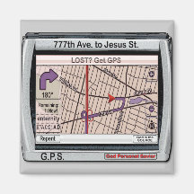 Sauveur personnel de Dieu de GPS Aimants Pour Réfrigérateur