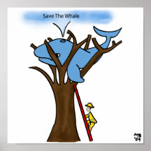Sauvez la baleine ! affiches
