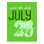 Sauvez la carte postale de date