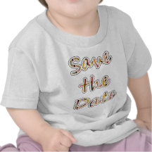 Sauvez la conception moderne exclusive de date ! t-shirts