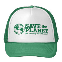 sauvez la planète - elle est la seule avec de la b casquettes