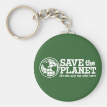 sauvez la planète - elle est la seule avec de la b porte-clés