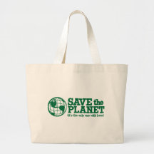 sauvez la planète - elle est la seule avec de la b sacs en toile