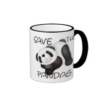 Sauvez la tasse de pandas