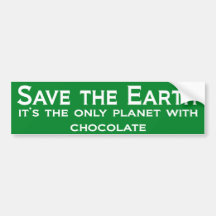 Sauvez la terre ! adhésifs pour voiture