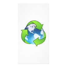 Sauvez la terre et la réutilisez photocartes