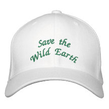 Sauvez la terre sauvage chapeaux brodés