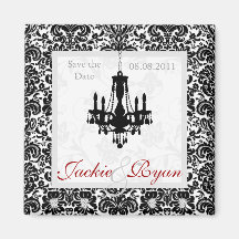 Sauvez le blanc de noir de lustre d'aimant de date