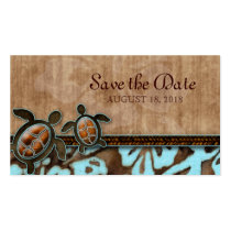 Sauvez le bleu de Brown de tortues de carte de vis cartes de visite