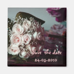 Sauvez le bouquet nuptiale de date, aimant