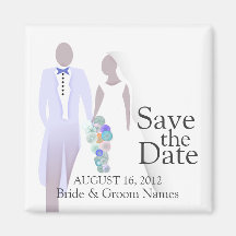 Sauvez le magnet de date épousant des couples Clip Aimants Pour Réfrigérateur