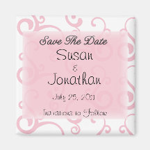 Sauvez le rouleau de rose de date magnets